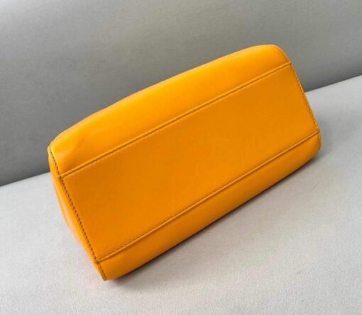 Replica Fendi 8BN244 Peekaboo Iconic Mini Orange Nappa Leather Bag 2