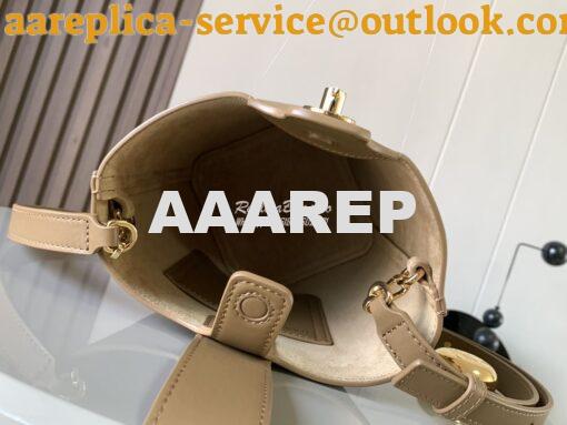 Replica Loewe Mini Pebble Bucket Bag In Mellow Calfskin 973618 Sand 8