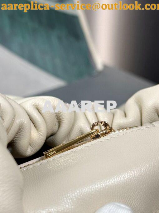 Replica Loewe Small Squeeze Bag In Nappa Lambskin A914NCH White 7
