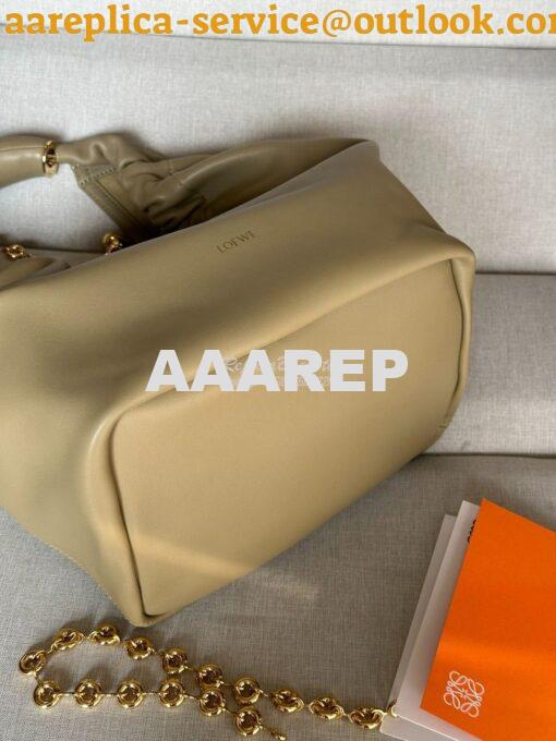 Replica Loewe Medium Squeeze Bag In Nappa Lambskin A914Q37 Clay Green 5
