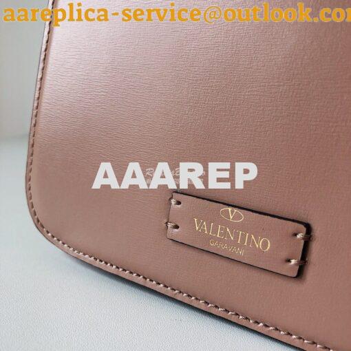 Replica Valentino Small Vsling Shiny Calfskin Shoulder Bag TW2B0F01 Ba 5