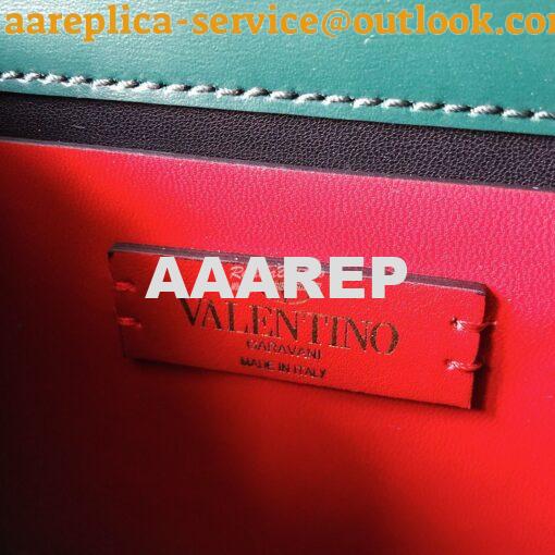 Replica Valentino Small Vsling Shiny Calfskin Shoulder Bag TW2B0F01 Gr 9