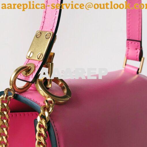 Replica Valentino Small Vsling Shiny Calfskin Shoulder Bag TW2B0F01 Ma 6