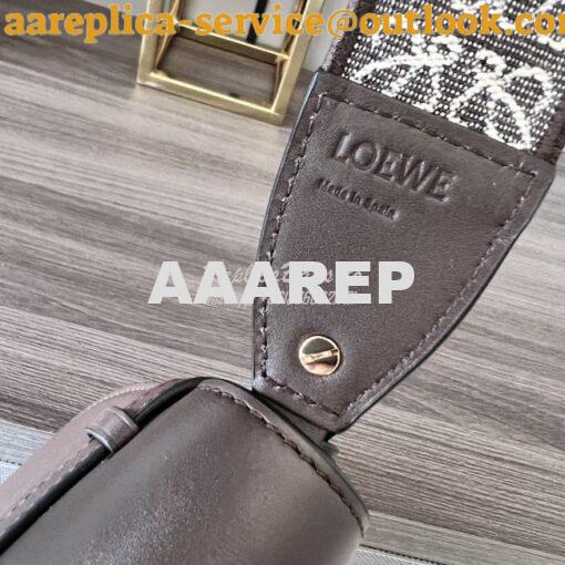 Replica Loewe Mini / Small Gate Dual bag in soft calfskin and jacquard 4