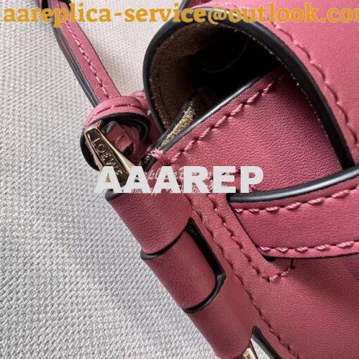 Replica Loewe Mini / Small Gate Dual bag in soft calfskin and jacquard 10