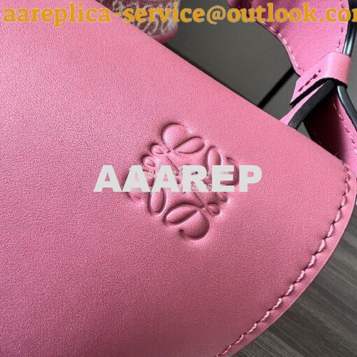 Replica Loewe Mini / Small Gate Dual bag in soft calfskin and jacquard 18