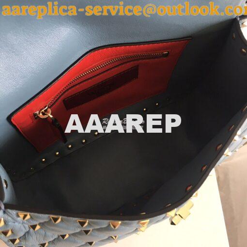 Replica Valentino Garavani Rockstud Spike Quilted Leather Chain bag in 7