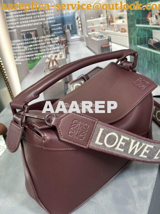 Replica Loewe Small Puzzle Bag In Satin Calfskin With Tonal Coloured H 3