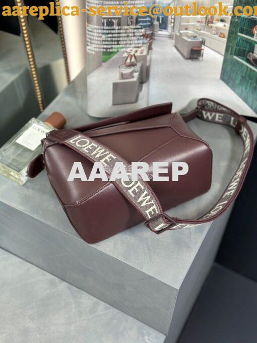 Replica Loewe Small Puzzle Bag In Satin Calfskin With Tonal Coloured H 9