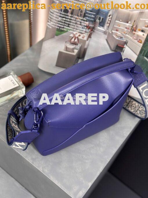 Replica Loewe Small Puzzle Bag In Satin Calfskin With Tonal Coloured H 3
