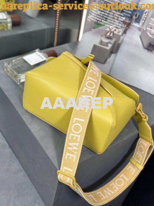 Replica Loewe Small Puzzle Bag In Satin Calfskin With Tonal Coloured H 5