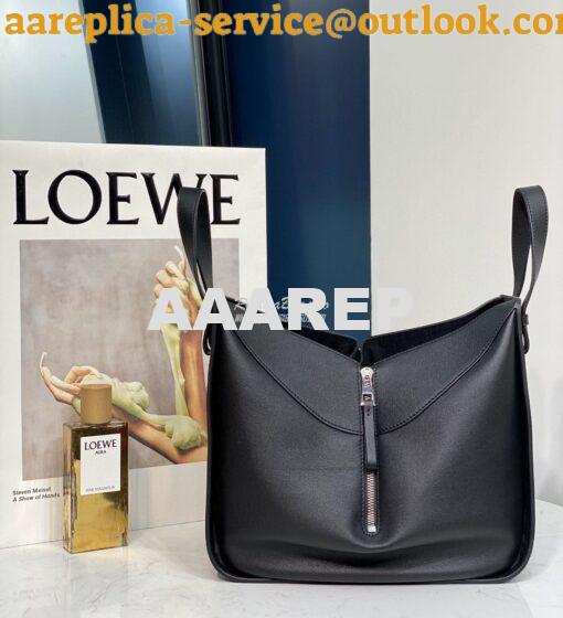 Replica Loewe Hammock Small Bag Smooth Calfskin 66031 Black 5