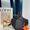 Replica Loewe Mini Woven Basket Bag 66082 White/Blue 11