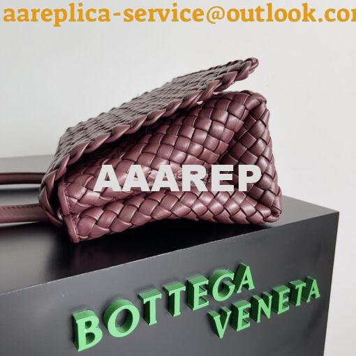 Replica Bottega Veneta BV Patti Top Handle Bag 709420 Barolo 4