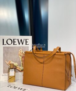 Replica Loewe Cushion Tote Bag 66025 Light Caramel 2