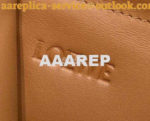 Replica Loewe Cushion Leather-Trimmed Canvas Tote Bag 66025 Beige 7