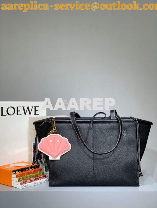 Replica Loewe Cushion Tote Bag 66025 Black