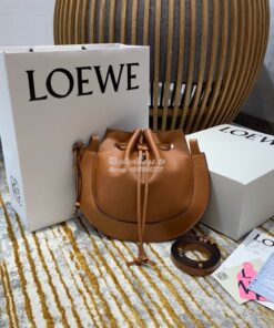 Replica Loewe Horseshoe Bag in Nappa Calf Leather Tan 446748