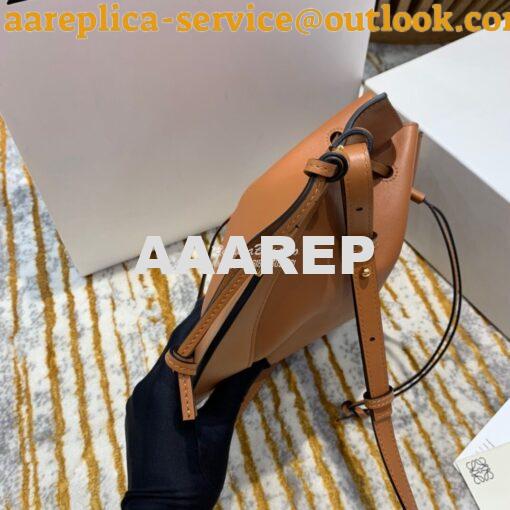 Replica Loewe Horseshoe Bag in Nappa Calf Leather Tan 446748 4