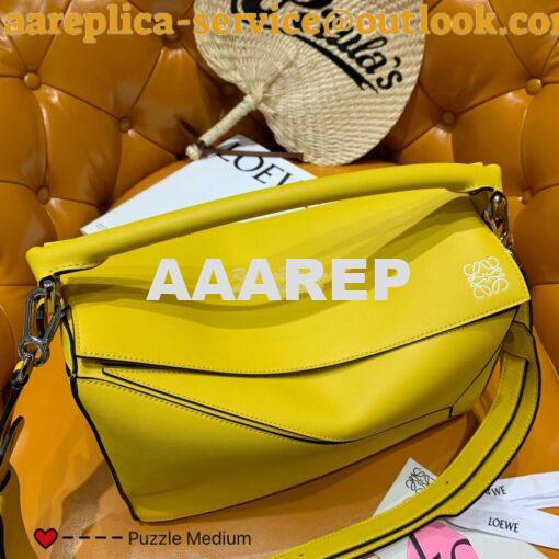 Replica Loewe Medium Puzzle Bag 63350 Yellow 5