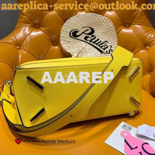 Replica Loewe Medium Puzzle Bag 63350 Yellow 12