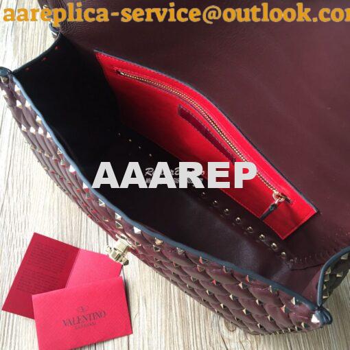 Replica Valentino Garavani Rockstud Spike Quilted Leather Chain bag Wi 5