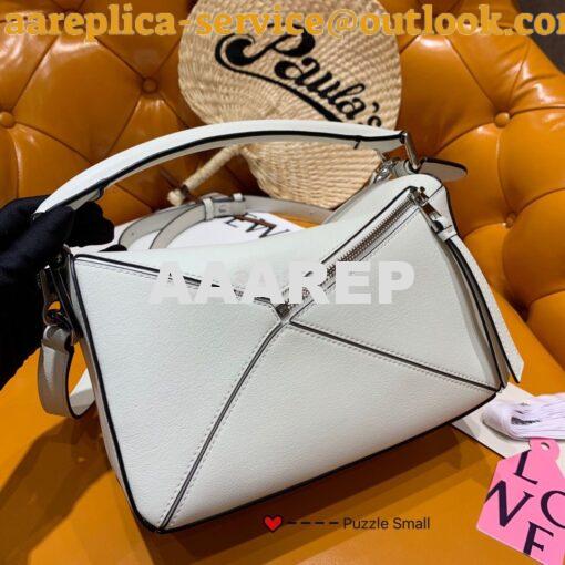 Replica Loewe Puzzle Small Bag 98895 White 3