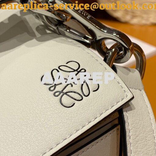 Replica Loewe Puzzle Small Bag 98895 White 5
