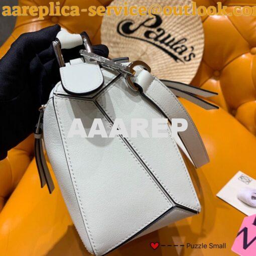 Replica Loewe Puzzle Small Bag 98895 White 6