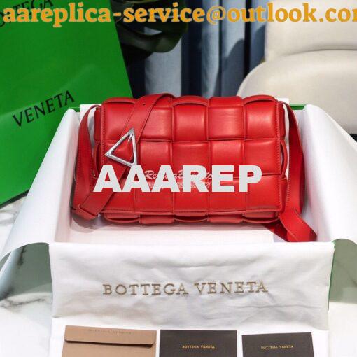 Replica Bottega Veneta BV Padded Cassette Bag in Red Lambskin 591970v