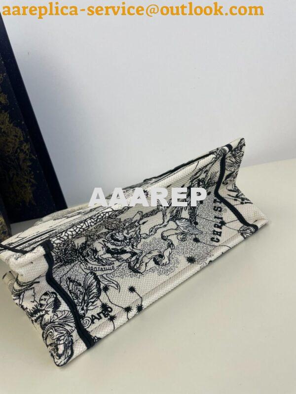 Replica Dior Book Tote bag in Latte and Black Zodiac Embroidery 15