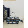 Replica Dior Mini Book Tote With Strap White Toile de Jouy Mexico Embr 12