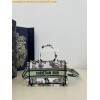 Replica Dior Mini Book Tote With Strap White Toile de Jouy Mexico Embr