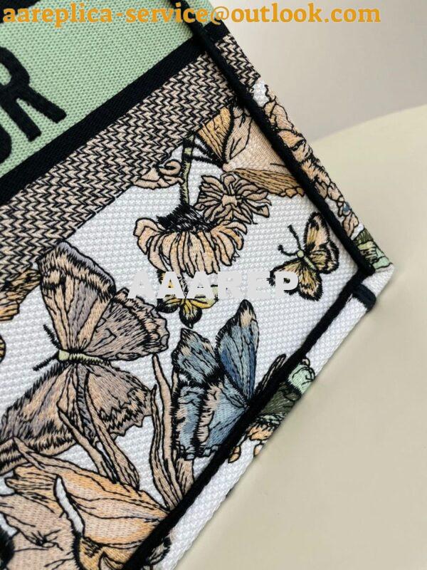Replica Dior Book Tote bag in White Toile de Jouy Mexico Embroidery 7
