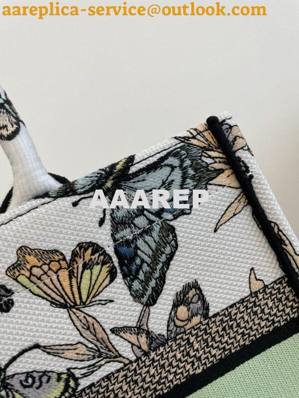 Replica Dior Book Tote bag in White Toile de Jouy Mexico Embroidery 8