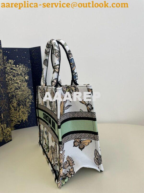 Replica Dior Book Tote bag in White Toile de Jouy Mexico Embroidery 13