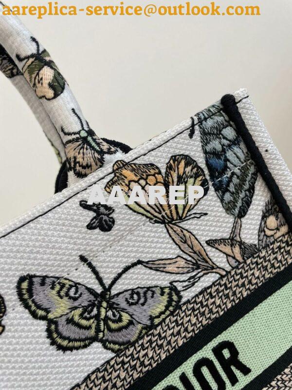 Replica Dior Book Tote bag in White Toile de Jouy Mexico Embroidery 16