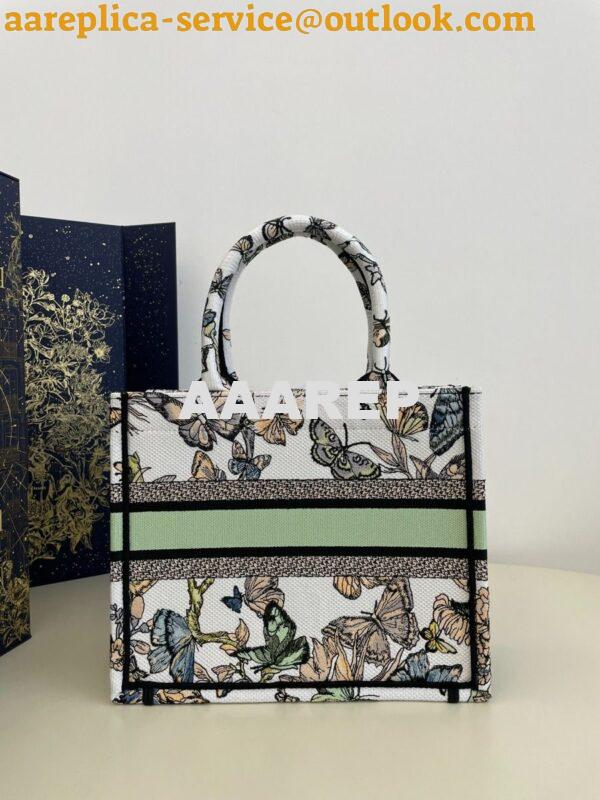 Replica Dior Book Tote bag in White Toile de Jouy Mexico Embroidery 20