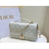 Replica Dior Miss Dior Top Handle Bag Cannage Lambskin M0997 Ivory