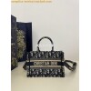 Replica Dior Book Tote bag in Gold-Tone and White Butterfly Zodiac Emb 22