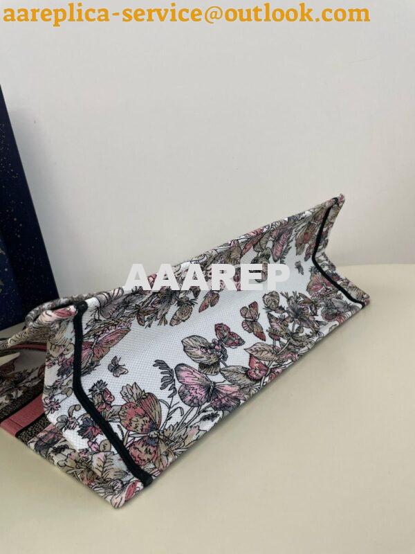 Replica Dior Book Tote bag in Pastel Pink and White Butterfly Around T 20