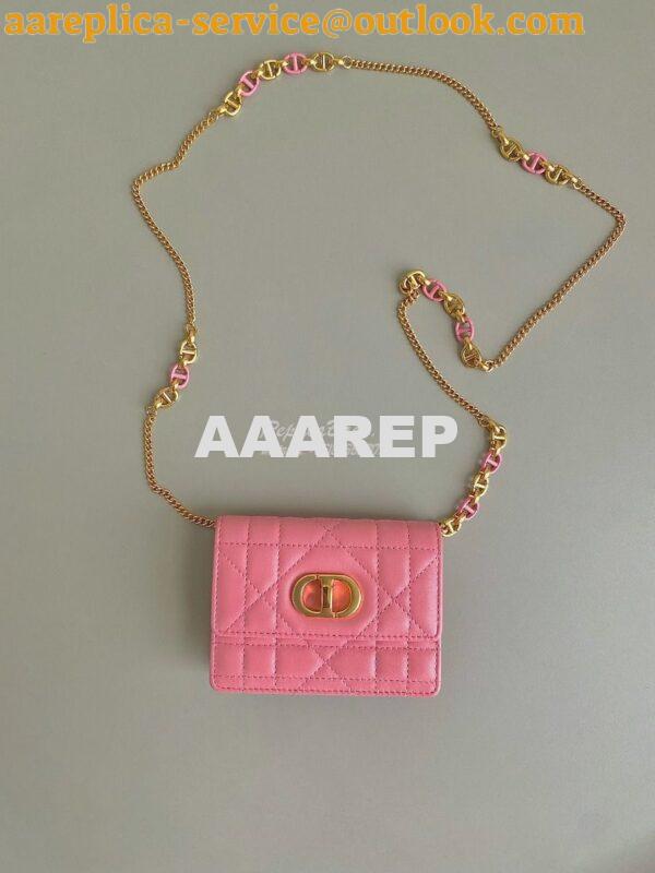 Replica Dior Miss Caro Micro Bag Light Pink Macrocannage Lambskin S517 3