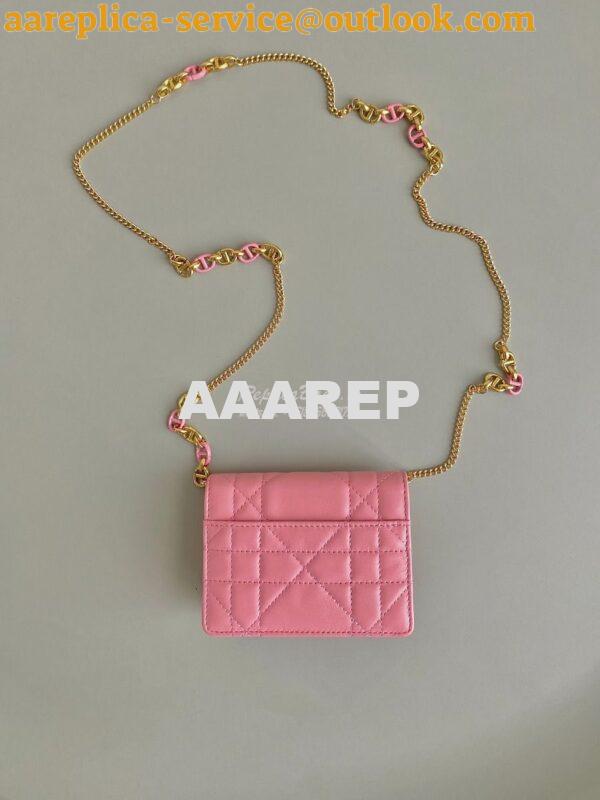 Replica Dior Miss Caro Micro Bag Light Pink Macrocannage Lambskin S517 7