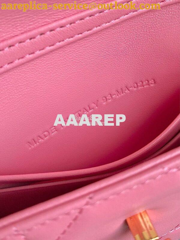 Replica Dior Miss Caro Micro Bag Light Pink Macrocannage Lambskin S517 10