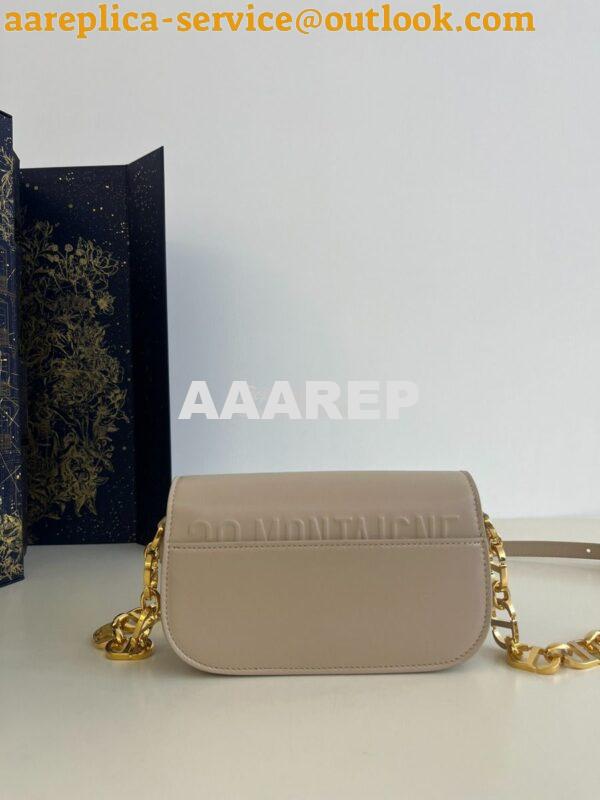 Replica Dior 30 Montaigne Avenue Bag in Powder Beige Box Calfskin M926 5
