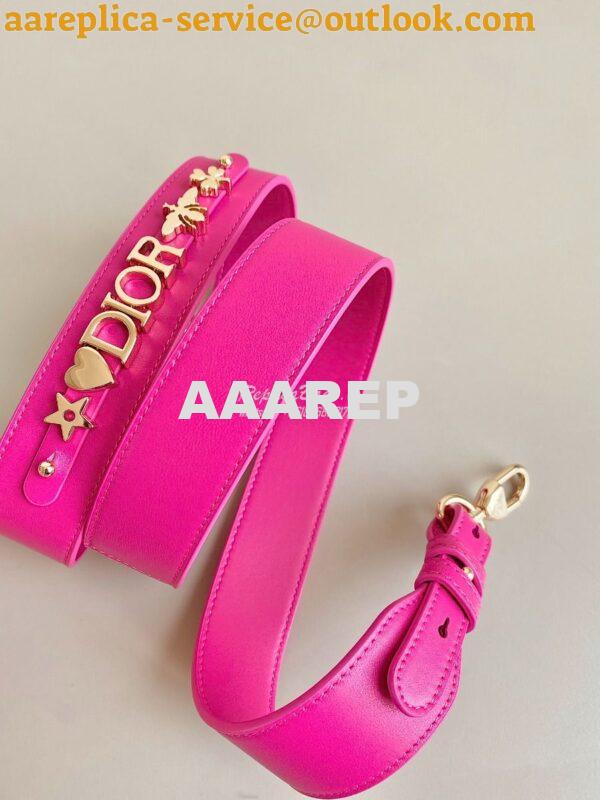 Replica Dior My ABCdior Lady Dior Bag M0538 Rani Pink Cannage Lambskin 5