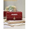 Replica Dior Miss Dior Mini Bag Red Cannage Patent Calfskin S0980O