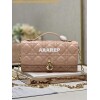 Replica Dior Mini Lady Dior Bag Gold Square-Pattern Embroidery Set wit 11