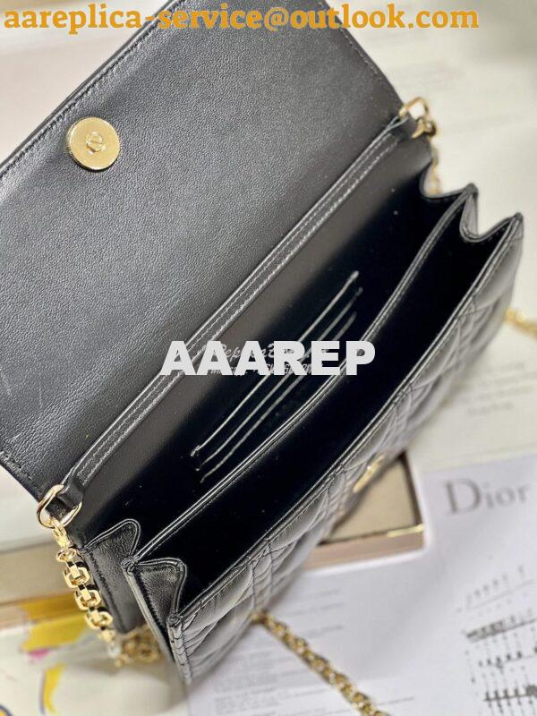 Replica Dior Miss Dior Mini Bag Black Cannage Lambskin S0980O 9