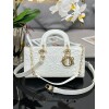Replica Dior Lady D-Joy Bag Latte Quilted-Effect Lambskin with Ornamen